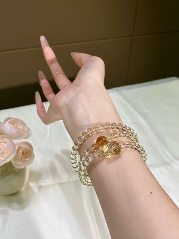 Citrine Bracelet with Pixiu NO. 0744