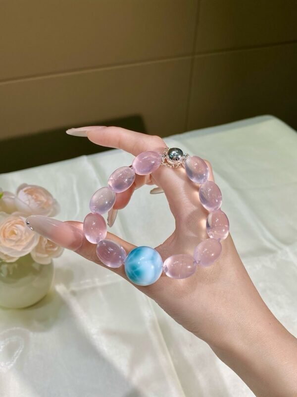 Rose Quartz Bubble Bracelet NO. 0750