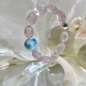 hc-0750-4b28b338d82400ffe3ca71d04f0b68e1.jpg Rose Quartz Bubble Bracelet NO. 0750