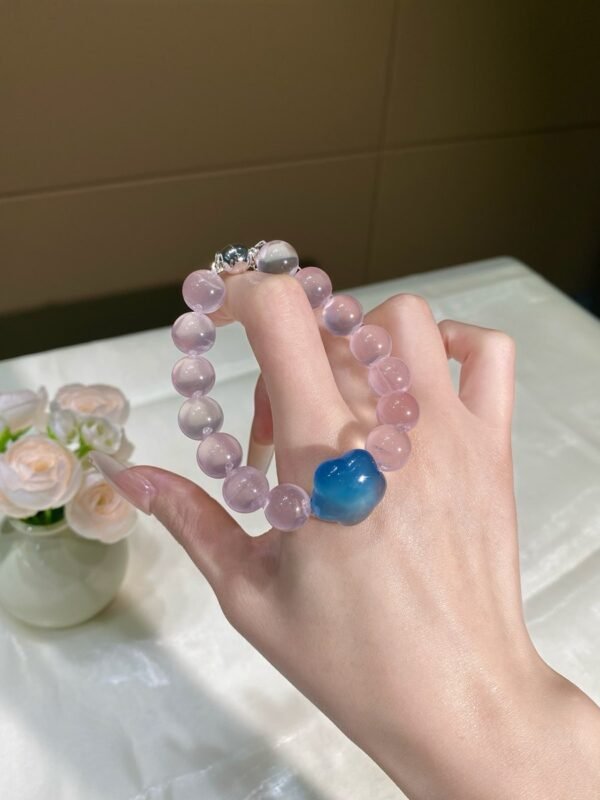 hc-0755-0eb5d86ff1005bde85826445e76408fd.jpg Rose Quartz Bubble Bracelet NO. 0755