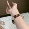 hc-0758-45917fc4f61f21509db01283e9641684.jpg Smoky Quartz Barrel Bracelet NO. 0758