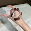 hc-0758-db78affd83875f0e8c506e0cca4790ed.jpg Smoky Quartz Barrel Bracelet NO. 0758