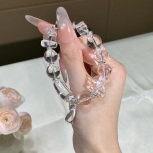 Clear Quartz Bangle Bracelet NO. 0759