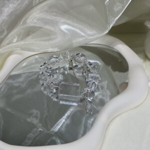 Clear Quartz Double-Point Bracelet NO. 0760