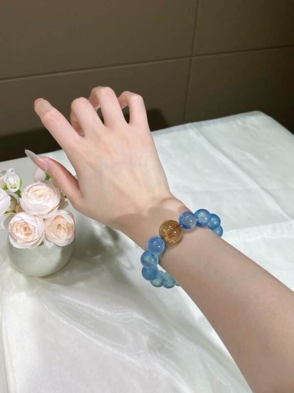 Aquamarine Bubble Bracelet NO. 0771