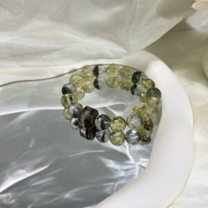 Phantom Quartz Sugar-Cube Bracelet NO. 0780