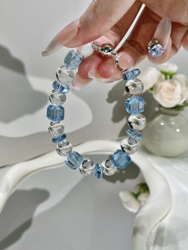 hc-0790-704b014aae989d0f5976855ee60ed306.jpg Clear Quartz Bubble Bracelet NO. 0790