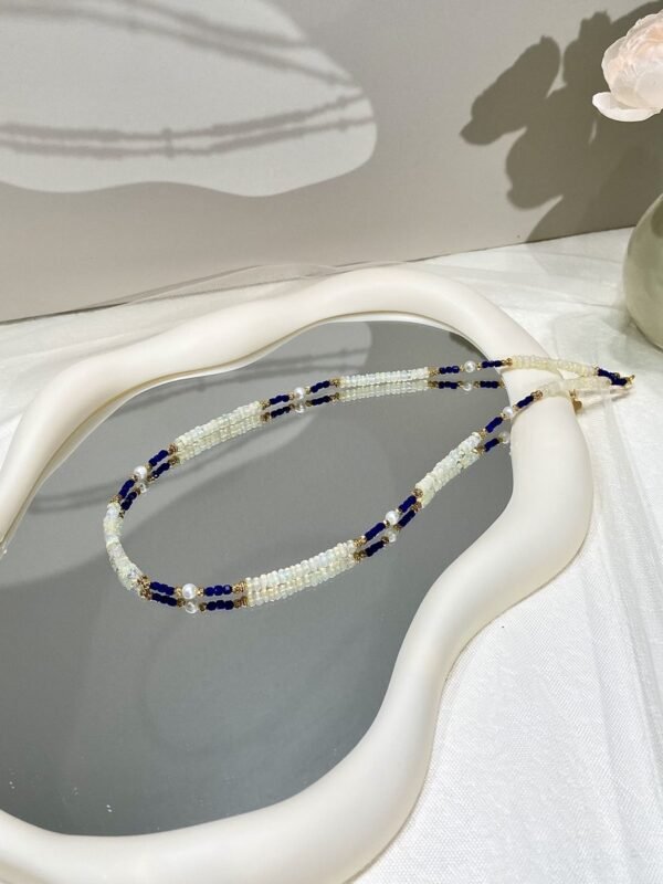 hc-0801-2fa5fcb6f997feb2f9cd5901f701e053.jpg Lapis Lazuli Sugar-Cube Bracelet NO. 0801