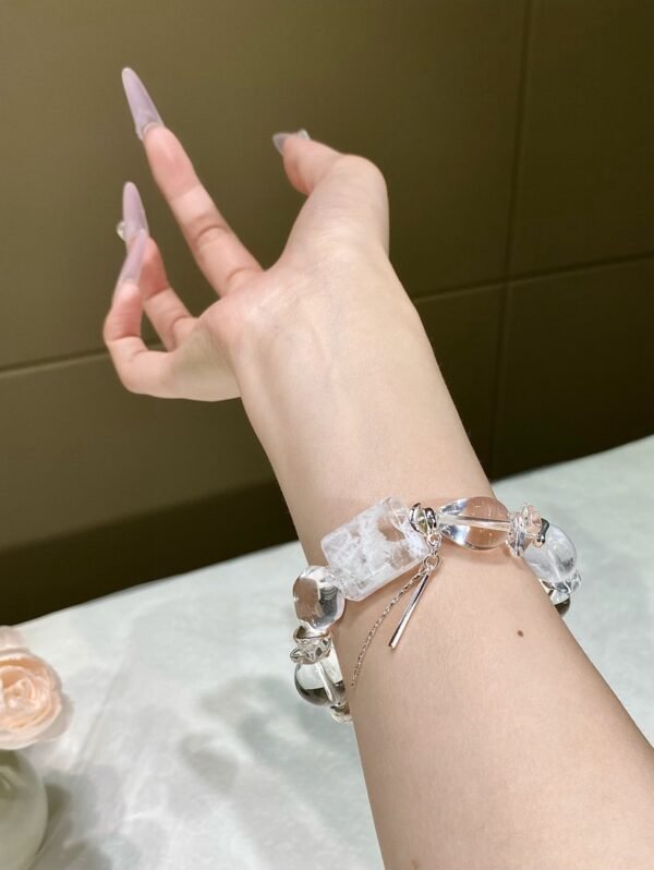 hc-0804-4b2a52948a6c3c345295ddbcc2678e8a.jpg Phantom Quartz Freeform Bracelet NO. 0804