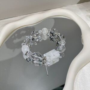 Phantom Quartz Freeform Bracelet NO. 0804