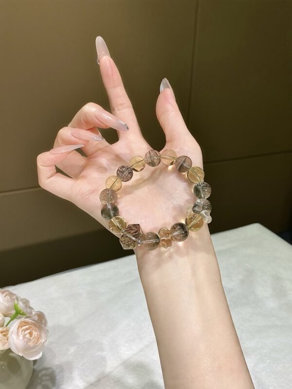 Phantom Quartz Double-Point Bracelet NO. 0805