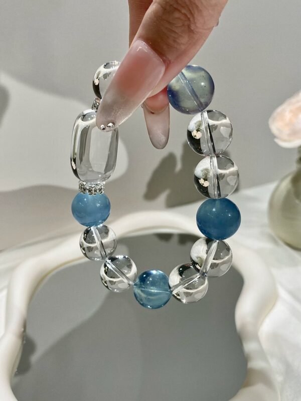 hc-0806-4d6ed3ff977f298d2f542d2408b9783f.jpg Clear Quartz Bubble Bracelet NO. 0806