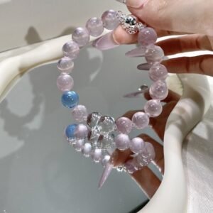 hc-0808-4ca43c42ceed049793dddf55406059d0.jpg Rose Quartz Bubble Bracelet NO. 0808