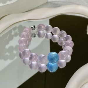 hc-0809-7ac0d06f827ffbc02804dc4b1466bb02.jpg Rose Quartz Bubble Bracelet NO. 0809