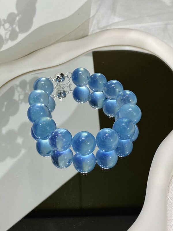Aquamarine Bubble Bracelet NO. 0814