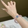 hc-0815-90ed640014972c1b728b09fe48dedbeb.jpg Rose Quartz Bubble Bracelet NO. 0815