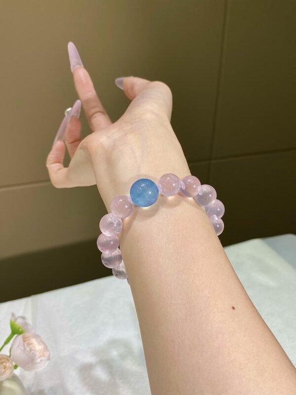 hc-0815-9b5ad1a6a285f282a1cd112cc6e48662.jpg Rose Quartz Bubble Bracelet NO. 0815
