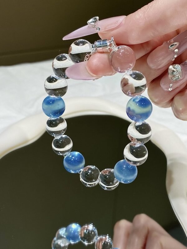 hc-0816-0b0052a9bae9d506df512cd90ef66fb7.jpg Clear Quartz Bubble Bracelet NO. 0816
