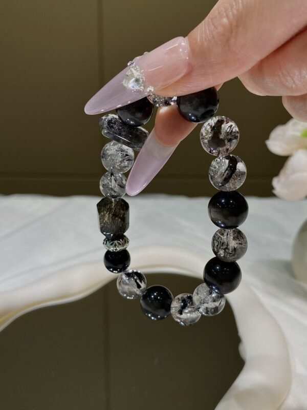 Black Gold Rutile Freeform Bracelet NO. 0823