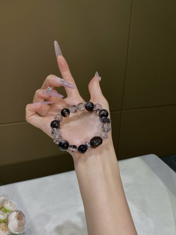 Black Gold Rutile Freeform Bracelet NO. 0823