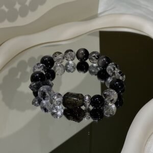 Black Gold Rutile Freeform Bracelet NO. 0823