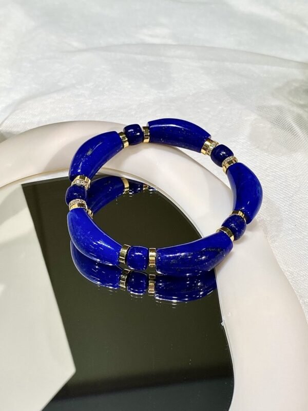 Lapis Lazuli Bangle Bracelet NO. 0840