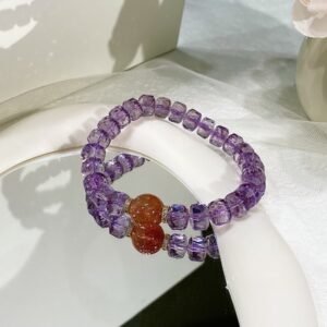 Amethyst Faceted Bracelet NO. 0841