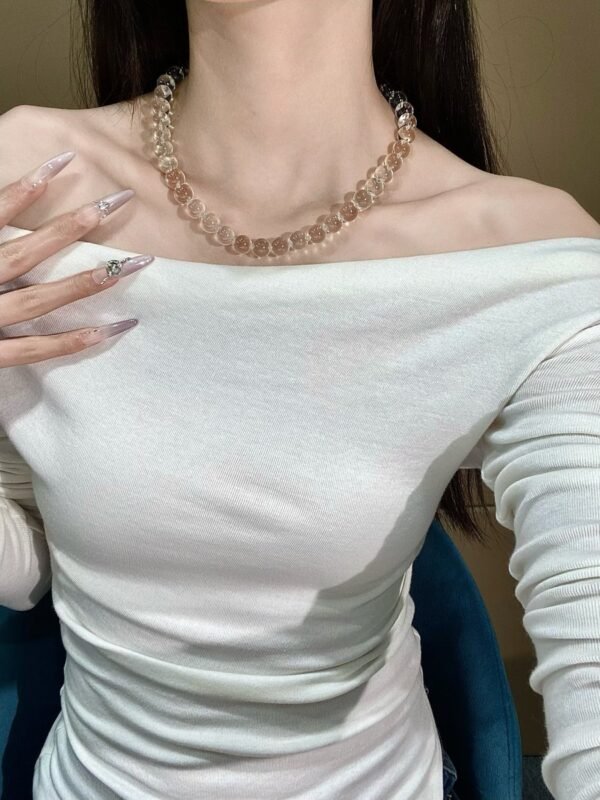 hc-0847-9a45e61eb2eb717e63f5f80999e15556.jpg Clear Quartz Bubble Necklace NO. 0847