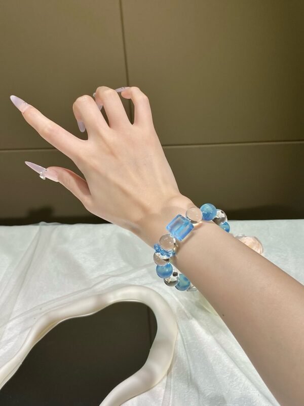 hc-0848-5c86bb6d14018d0fab54f5ebb81ddad9.jpg Clear Quartz Bubble Bracelet NO. 0848