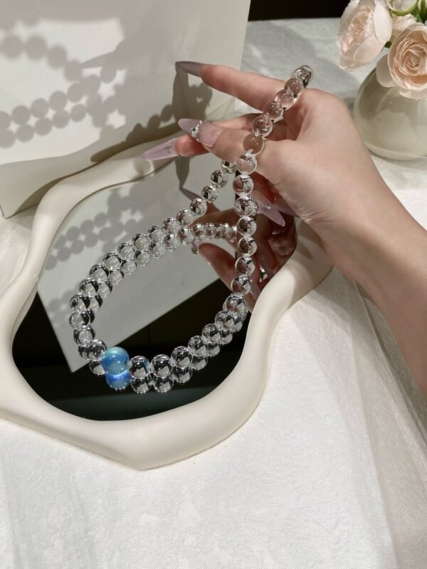 Clear Quartz Bubble Necklace NO. 0854