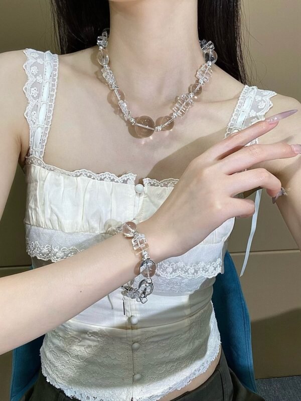 hc-0863-487251ef3f5d3909e9a5923a6de67852.jpg Clear Quartz Candy Necklace NO. 0863