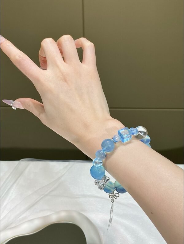 hc-0866-1714b64da3d4dc4995859b0f6377ff98.jpg Aquamarine Sugar-Cube Bracelet NO. 0866