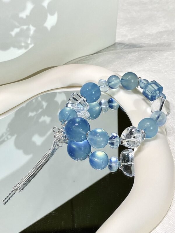 hc-0866-545dc5cc377094ec30473a8b17ccaf8d.jpg Aquamarine Sugar-Cube Bracelet NO. 0866