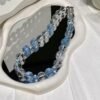 Aquamarine Sugar-Cube Necklace NO. 0868