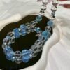 Aquamarine Sugar-Cube Necklace NO. 0868