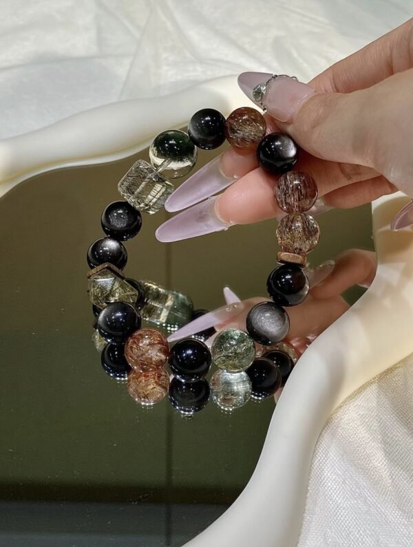 hc-0871-4f067fd9166ed6313fdcc605bebbf7c0.jpg Phantom Quartz Sugar-Cube Bracelet NO. 0871