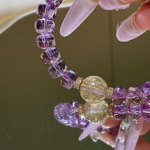 Amethyst Faceted Bracelet NO. 0873
