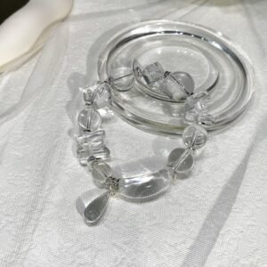Clear Quartz Bangle Bracelet NO. 0876