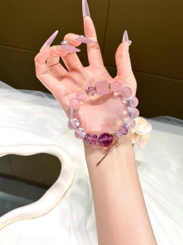 Rose Quartz Faceted Bracelet NO. 0890