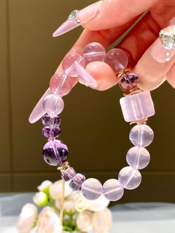 Rose Quartz Faceted Bracelet NO. 0890