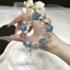 Clear Quartz Double-Point Bracelet NO. 0891