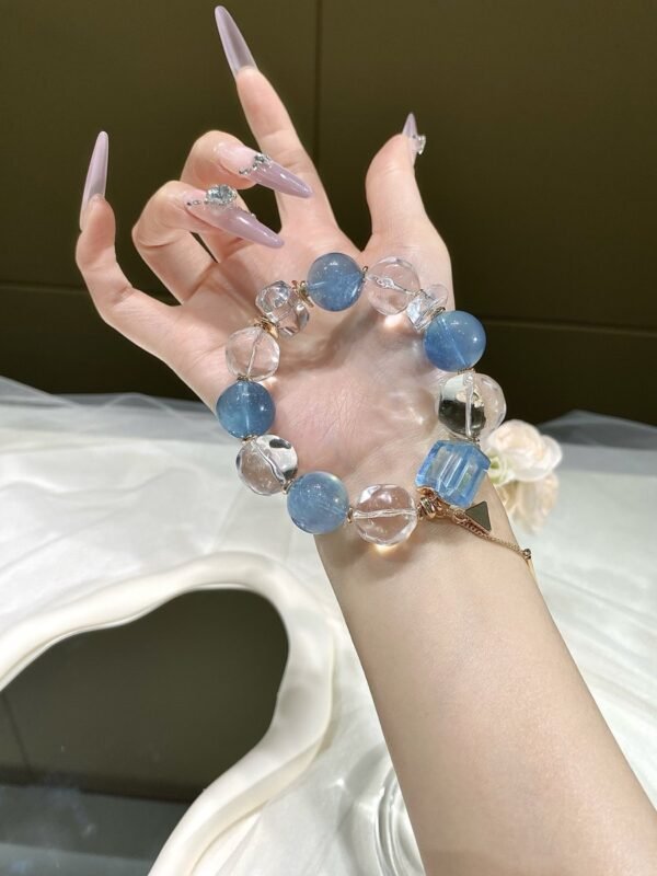 Clear Quartz Double-Point Bracelet NO. 0891