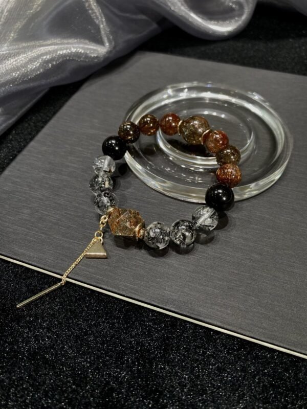 hc-0897-a34d2e7efca62e37c3c3fa15d32ae39a.jpg Black Gold Rutile Double-Point Bracelet NO. 0897