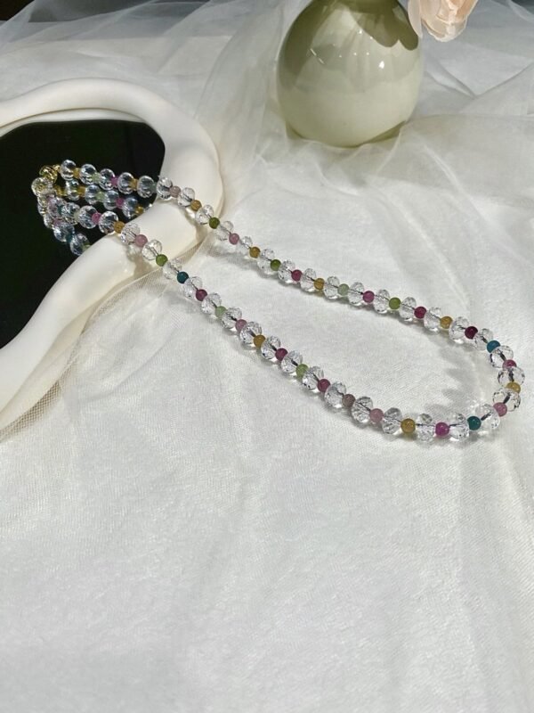 Clear Quartz Faceted Bracelet NO. 0898