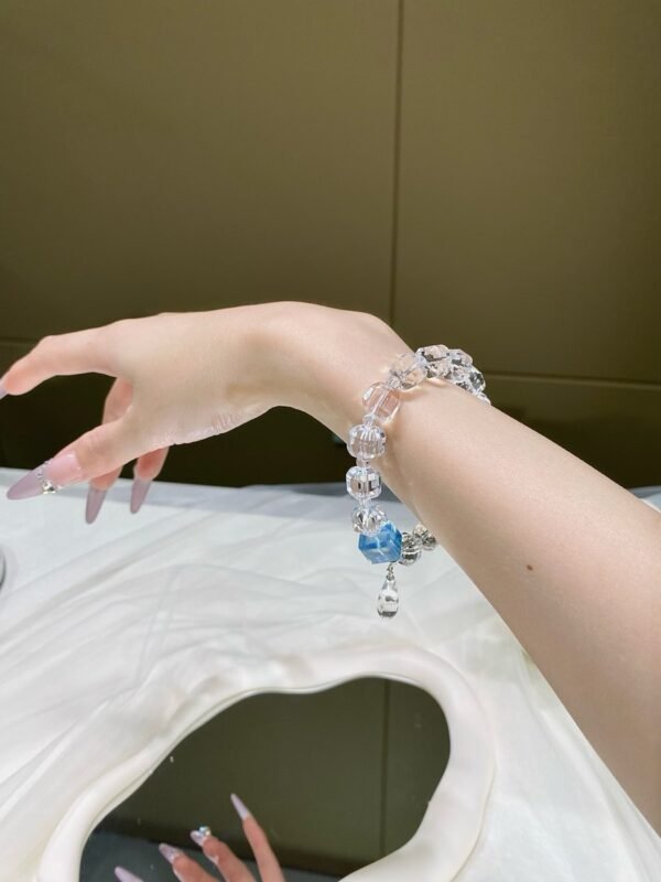 Clear Quartz Sugar-Cube Bracelet NO. 0900