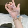 Clear Quartz Sugar-Cube Bracelet NO. 0900