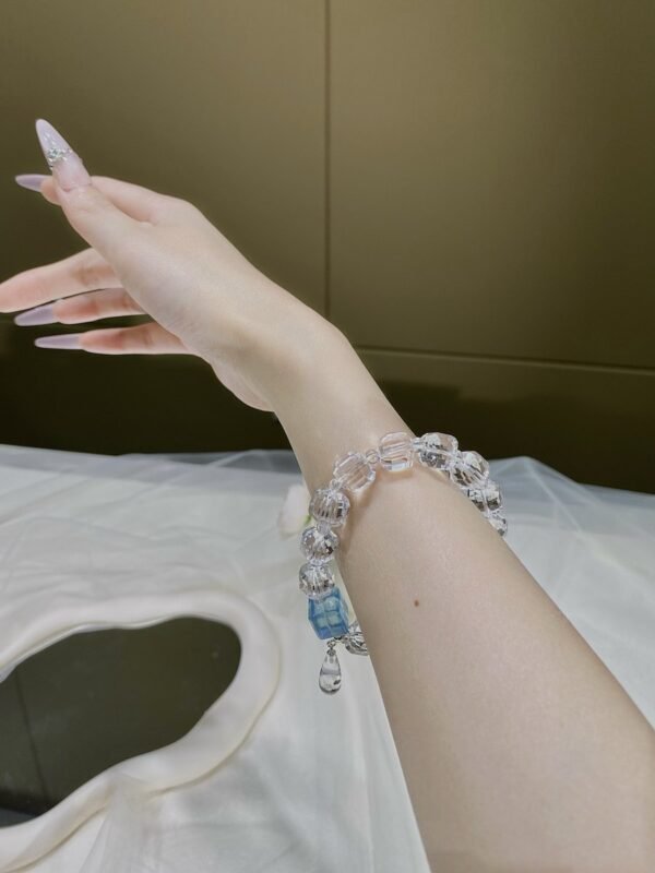 Clear Quartz Sugar-Cube Bracelet NO. 0900