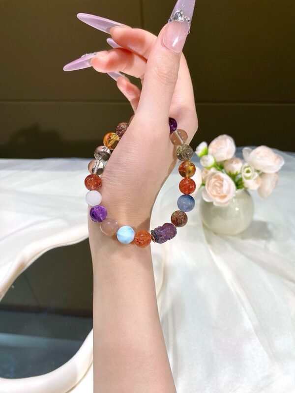 Golden Sunstone Bracelet with Pixiu NO. 0901