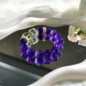 Amethyst Sugar-Cube Bracelet NO. 0906