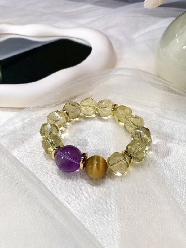 hc-0907-37cbd5d8245b74317a4982e4d21a74e5.jpg Citrine Faceted Bracelet NO. 0907